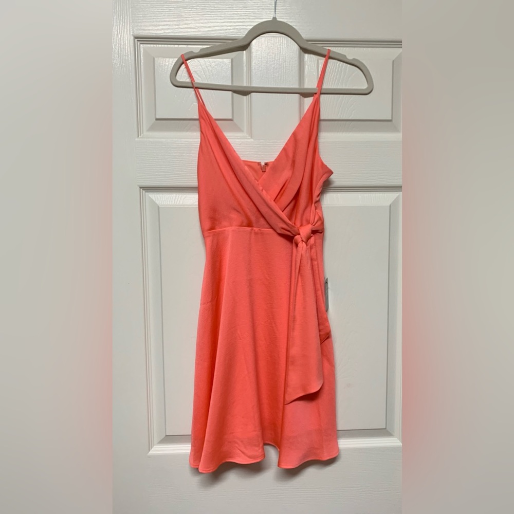 Express, coral, summer dress XS NWT